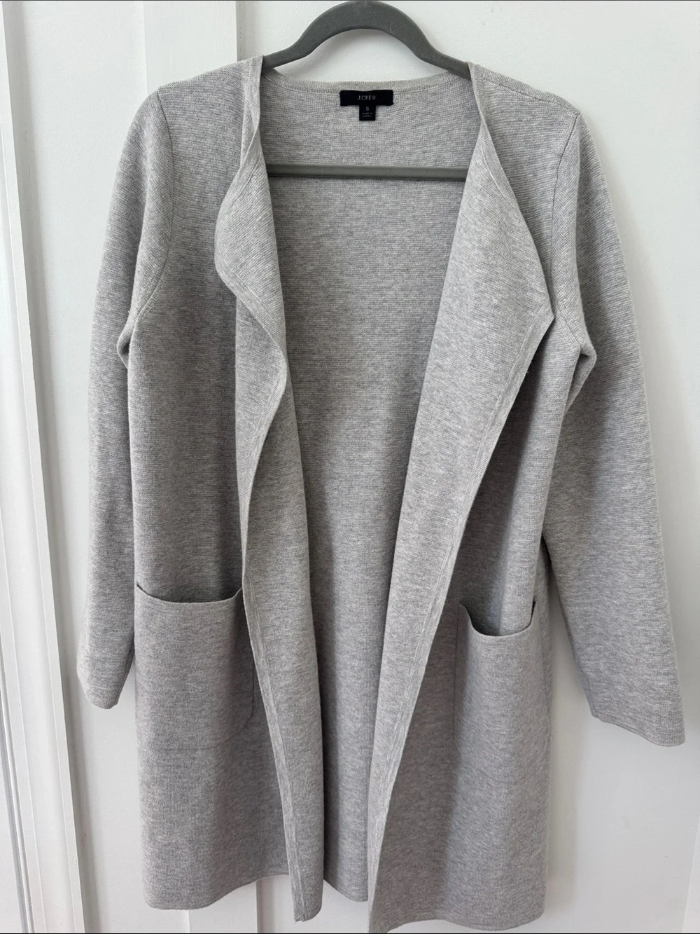 J Crew Juliette collarless sweater-blazer Cardigan Size S